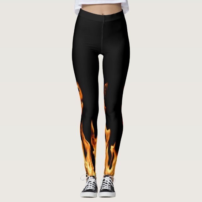 Flammen – Flamme – Flame – Flames – Feuer – Fire L Leggings (Vorderseite)