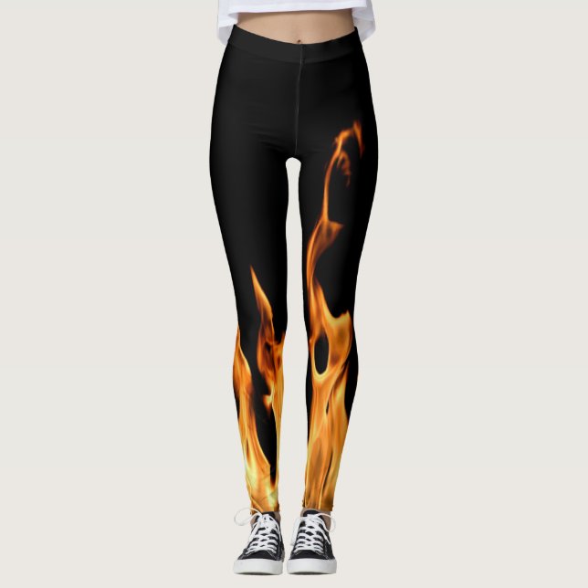 Flammen – Flamme – Flame – Flames – Feuer – Fire Leggings (Vorderseite)