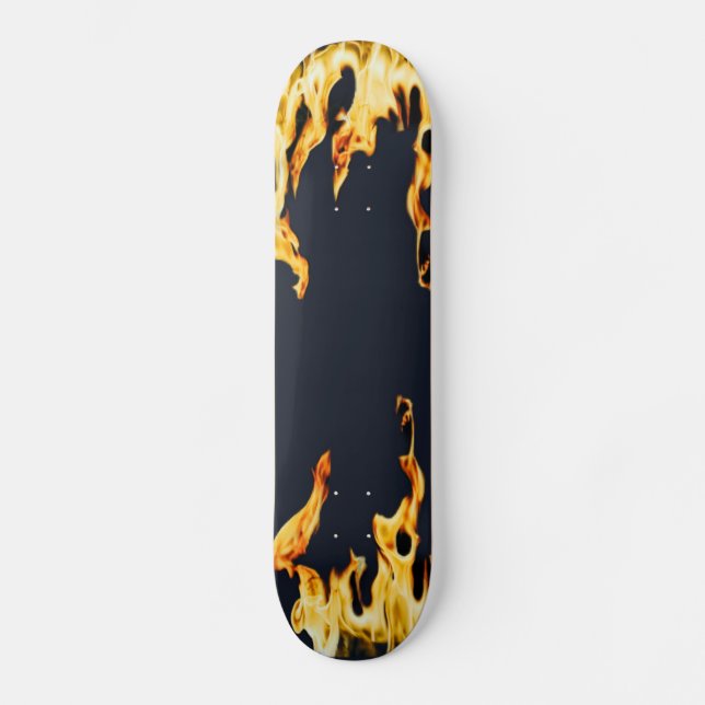 Flammen – Flamme – Flame – Flames – Feuer – Fire S Skateboard (Vorderseite)