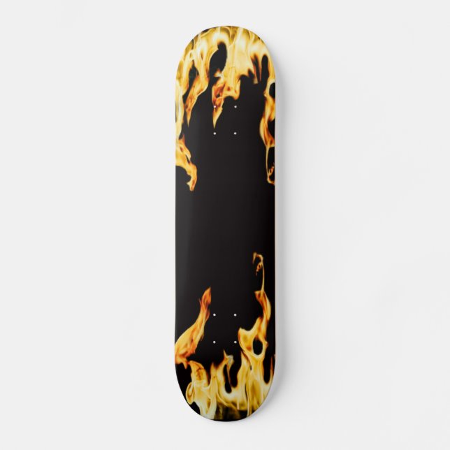 Flammen - Flamme - Flammen - Flammen - Feuer - Feu Skateboard (Vorderseite)
