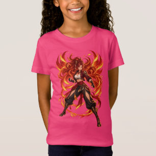 Flammen-Göttin Fantasy-Krieger T-Shirt