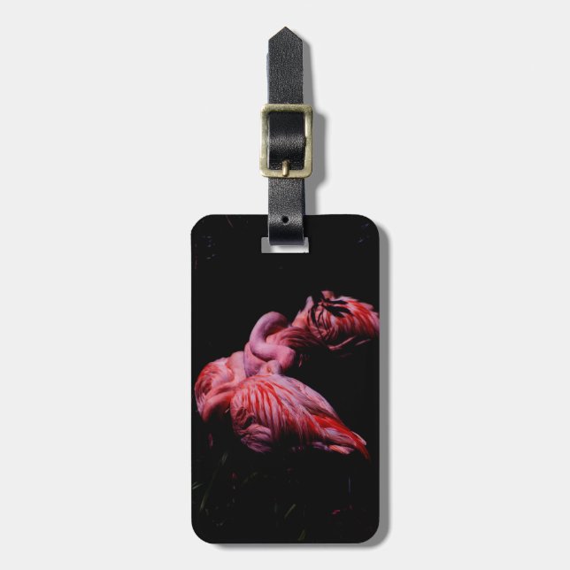 Flammen im Dunkeln Gepäckanhänger (Vorderseite vertikal)