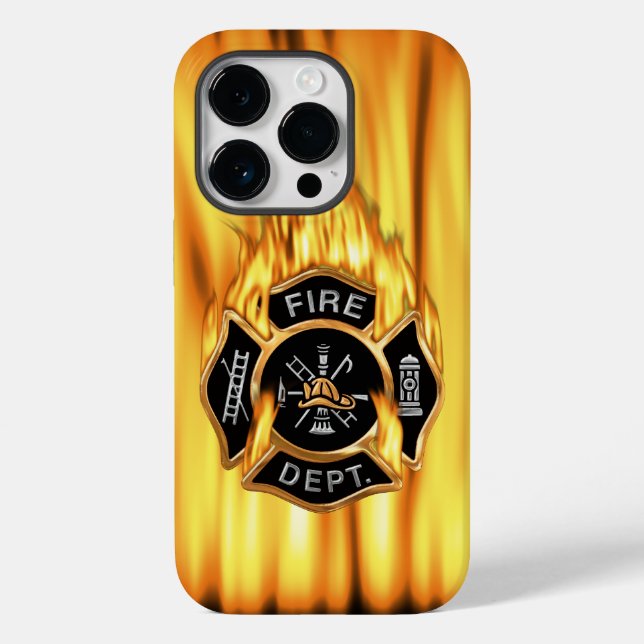 Flammen in der Feuerwehr Case-Mate iPhone Hülle (Rückseite)