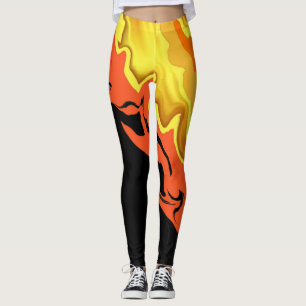 Flammen in der Nacht Leggings