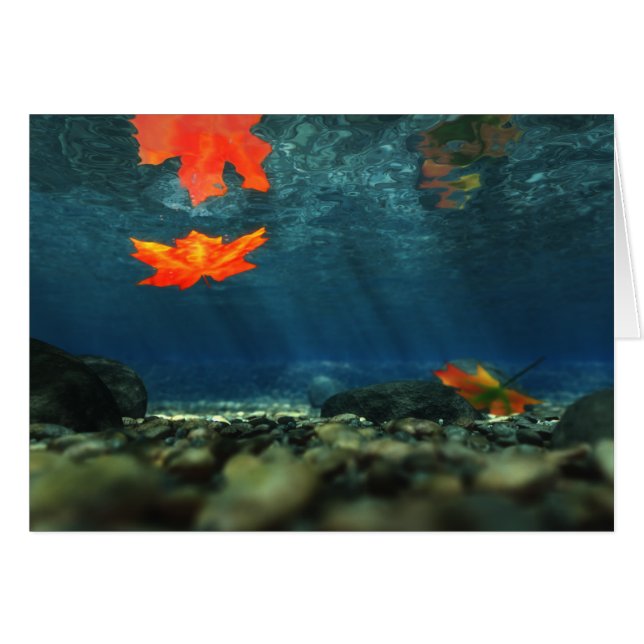 Flammen in der Wasserkarte (Vorderseite (Horizontal))