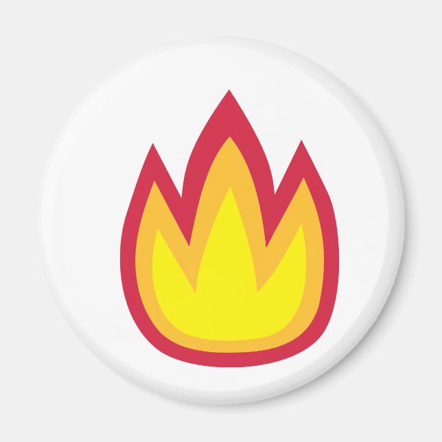 Flammen Magnet (Vorne)
