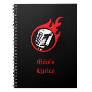 Flammen Mic Notizblock