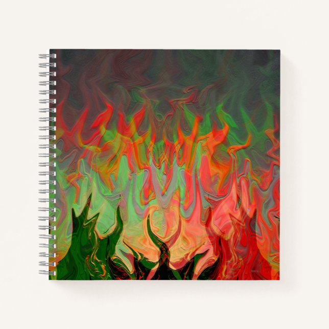 Flammen...... Notizbuch (Vorderseite)