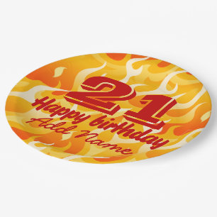 Flammen Pappteller