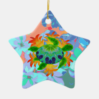 Flammen-Schildkröte-Stern-Verzierung Keramikornament