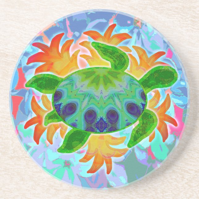 Flammen-Schildkröte-Untersetzer Untersetzer (Vorne)