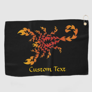 Flammen Scorpion Golf Handtuch