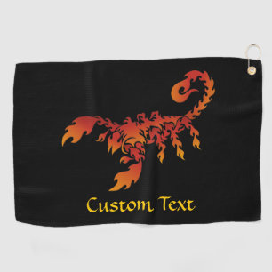 Flammen Scorpion Golf Handtuch
