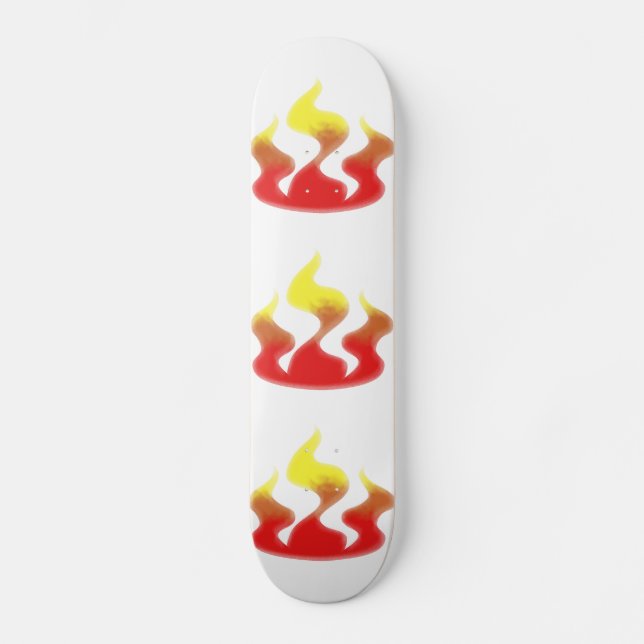 Flammen Skateboard (Vorderseite)