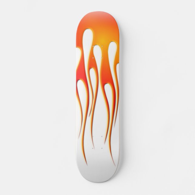 Flammen Skateboard (Vorderseite)