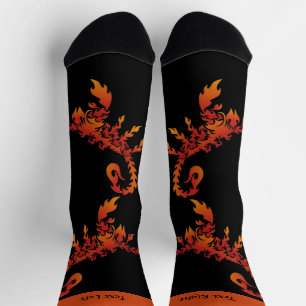 Flammen-Skorpion-Socken Socken