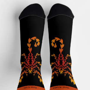 Flammen-Skorpion-Socken Socken
