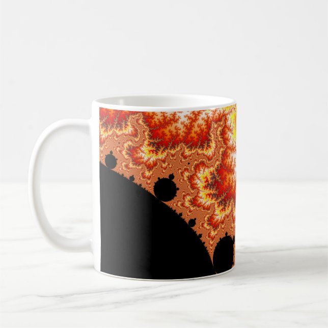 Flammen Sun - Fraktal Tasse (Links)