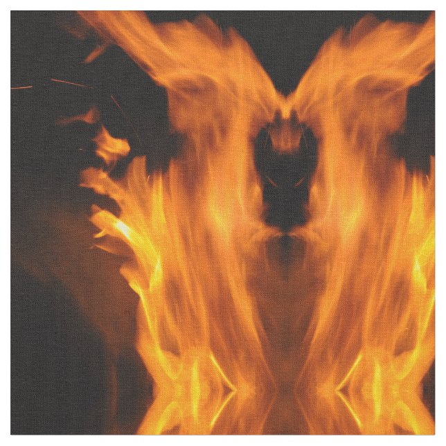 Flammen und Flammen Abstrakt Stoff (Nahaufnahme)