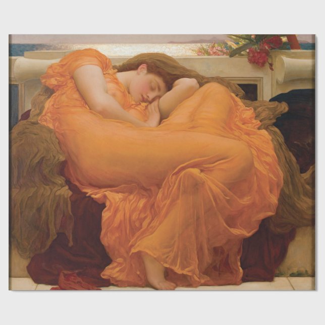 Flammen von Juni durch Frederic Leighton Geschenkpapier (Flach)