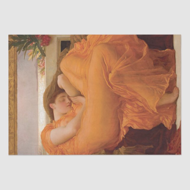Flammen von Juni durch Frederic Leighton Seidenpapier (Vorderseite)