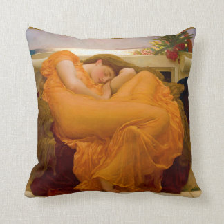 Flammen von Juni durch Sir Frederic Leighton Kissen