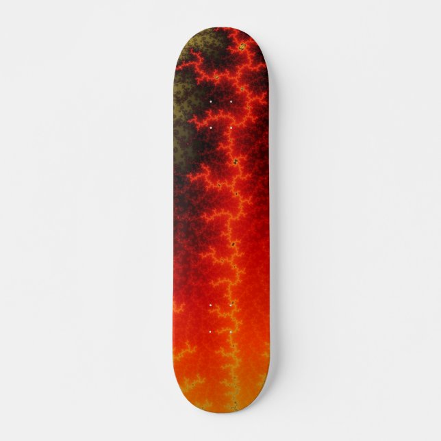 Flammen-Zickzack-Skateboard Skateboard (Vorne)