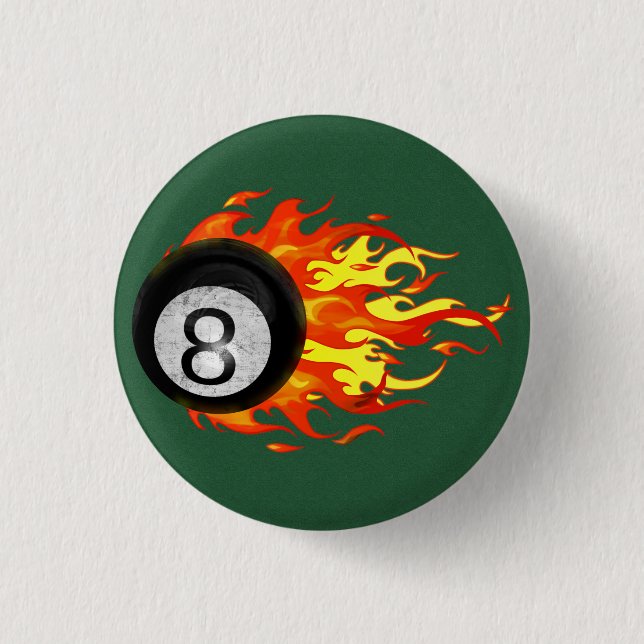 Flammenball 8 button (Vorderseite)