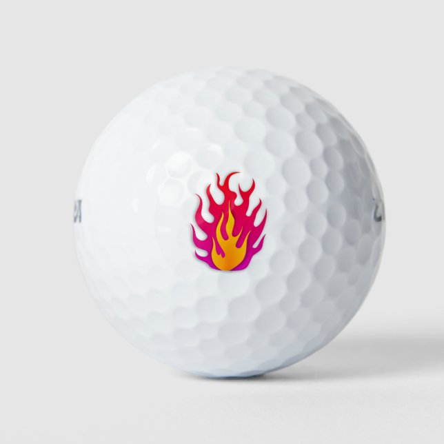 Flammenbrennbare Feuerbrände Golfball (Vorderseite)