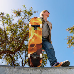 flammend skateboard