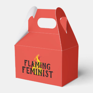 Flammende feministische RBG Feminismus Flammen 20 Geschenkschachtel