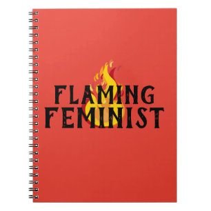 Flammende feministische RBG Feminismus Flammen 20 Notizblock