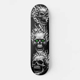 Flammende Schädel Personalisiert Skateboard