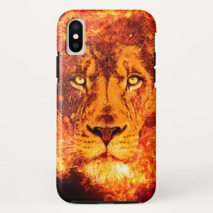 Flammender Löwe von Juda Rot Orange Case-Mate iPhone Hülle