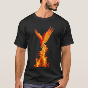 Flammender Phönix Aufstieg T-Shirt