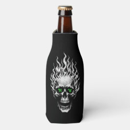 Flammender Totenkopf Personalisiert Flaschenkühler