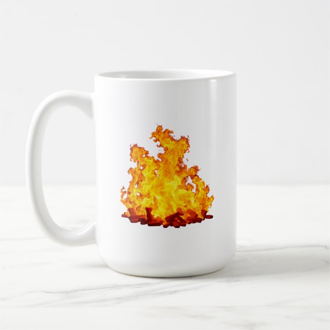 Flammendes Feuermug Kaffeetasse (Links)