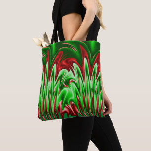 Flammendes grünes und rotes Design 