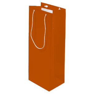 Flammendes Orange Geschenktüte Für Weinflaschen