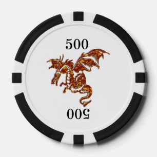 Flammendrache Pokerchips