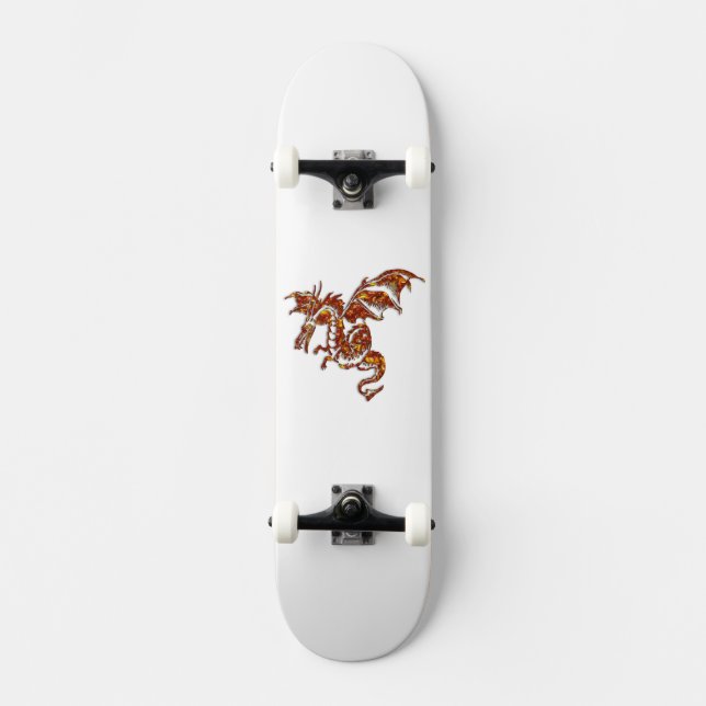 Flammendrache Skateboard (Vorderseite)