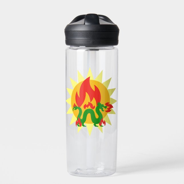 Flammendrache Trinkflasche (Vorderseite)