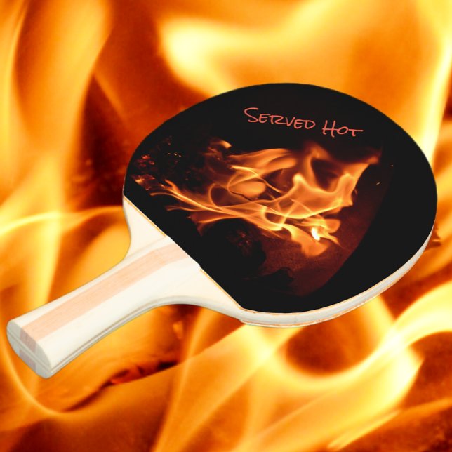 Flammenfeuer bedient Hot Personalisiert Tischtennis Schläger (Von Creator hochgeladen)