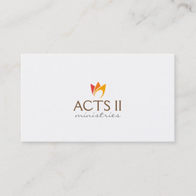 Flammenfeuer (orange bis rote Flammen) Visitenkarte (Vorderseite)