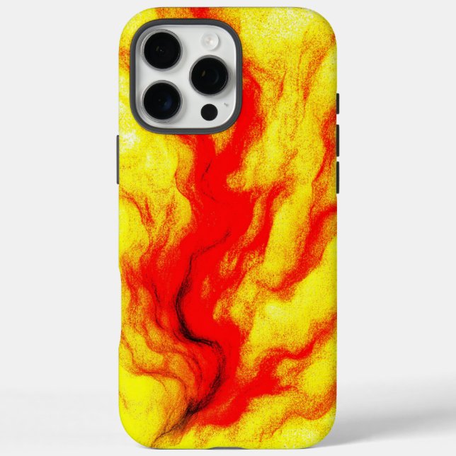 Flammenfluss - Abstraktes Feuer Inspiriert Case-Mate iPhone Hülle (Rückseite)