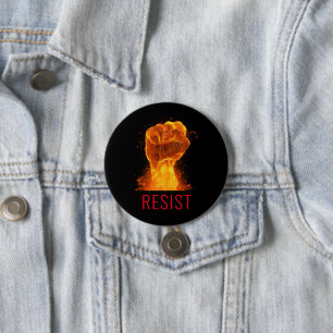Flammenforst-Resist-Aktivist Button