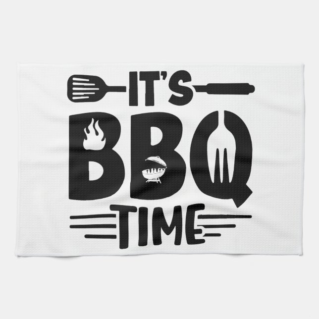 Flammengrillt Spezialität Geschirrtuch (Horizontal)