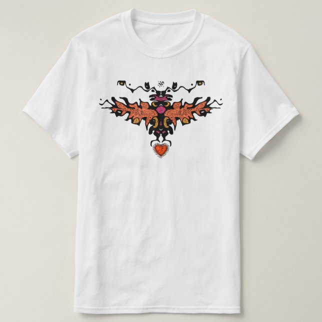 Flammenharpy coole Skizze v3 T-Shirt (Design vorne)