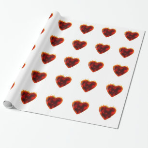 Flammenherz Geschenkpapier