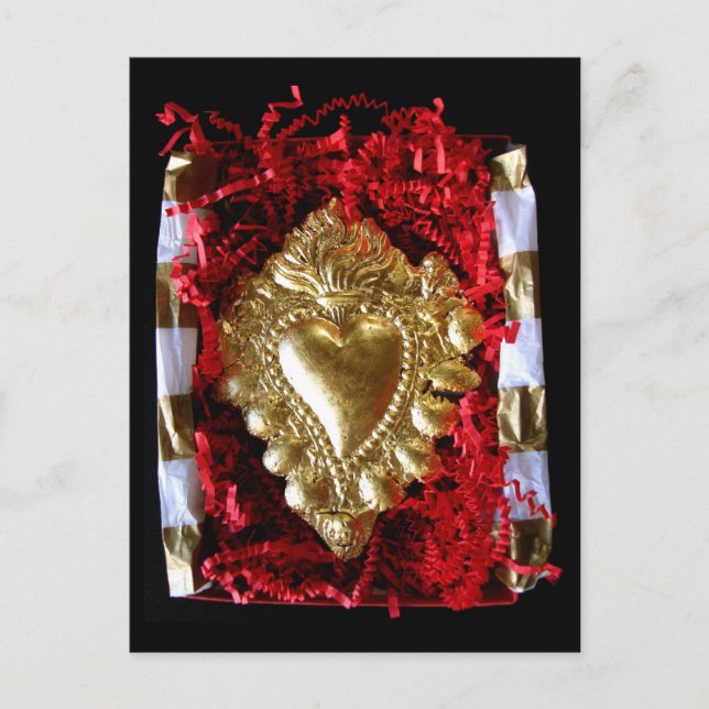 Flammenherz — notecard postkarte (Vorderseite)